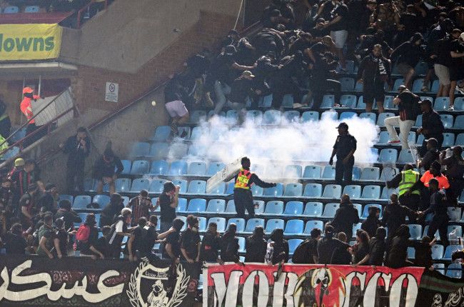AS FAR fans clash with police after Sundowns defeat