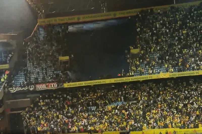 Moroccan fan in critical condition after fall at CAF Champions League final