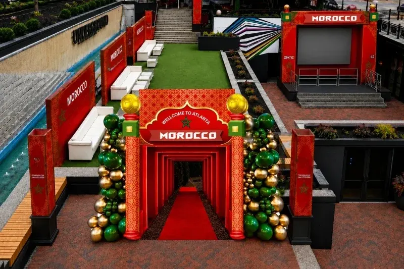 Morocco flags, food and football fill Atlanta before Haiti match