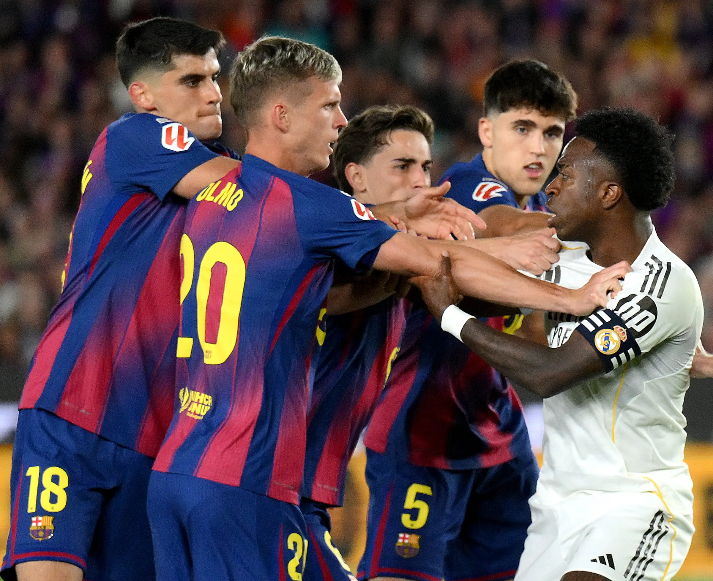 Barcelona players react to El Clasico victory and La Liga title win – “I told Vinicius to shut up”