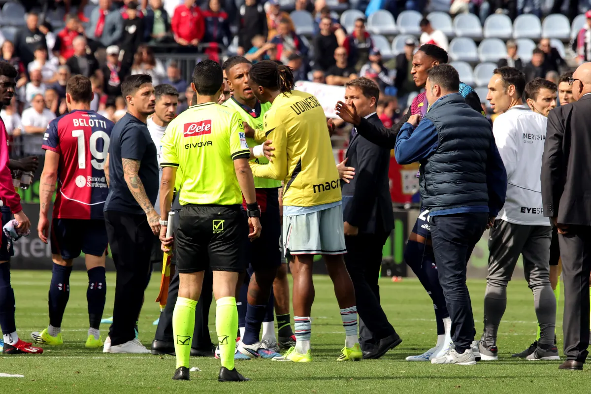 What happened in Cagliari 0-2 Udinese after Davis heard racist abuse