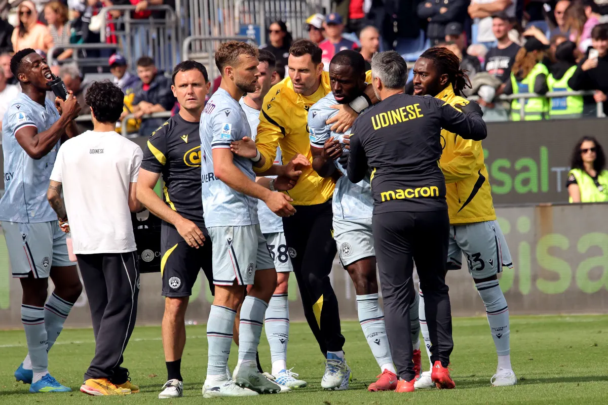 Davis accuses Dossena: ‘This racist coward called me a monkey’