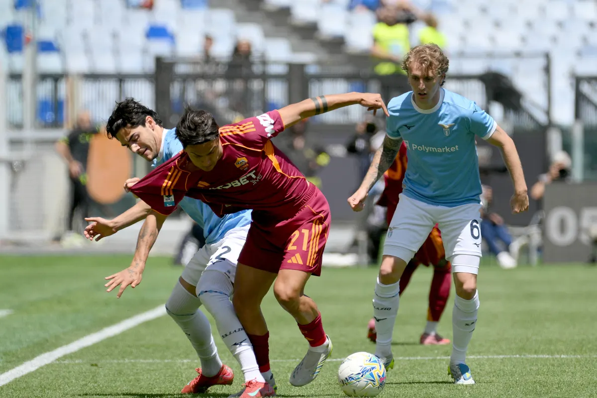 Dybala celebrates Roma’s derby win with cheeky dig at Guendouzi