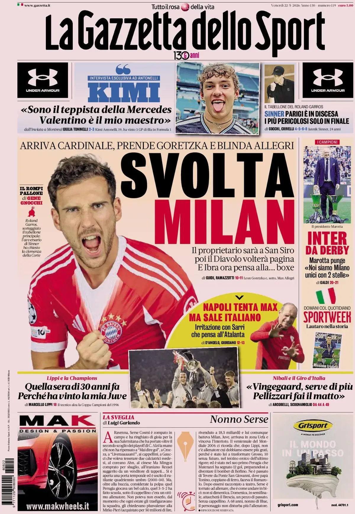 Today’s Papers: High Juventus tension, Modric future plans, Sarri decision