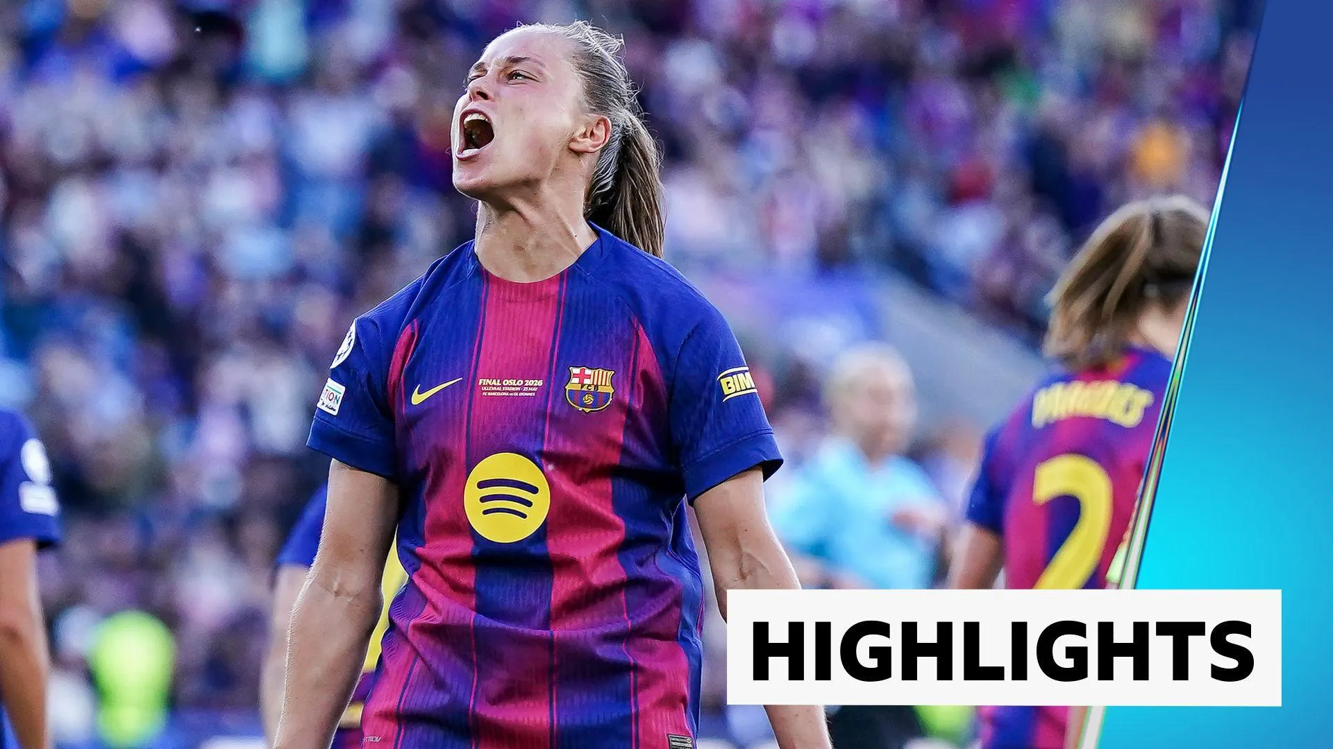 Barcelona thrash Lyon to win Champions League