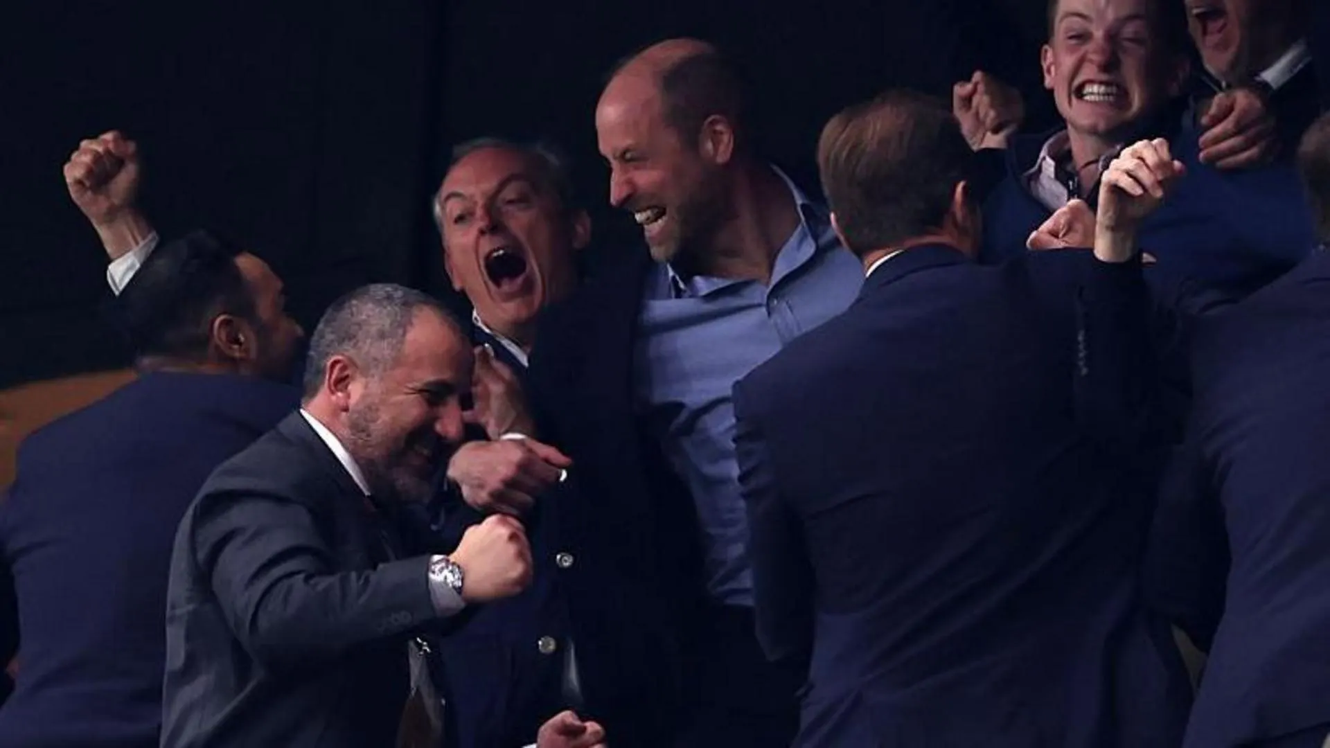 Prince William celebrates 'amazing night' as Villa fans party