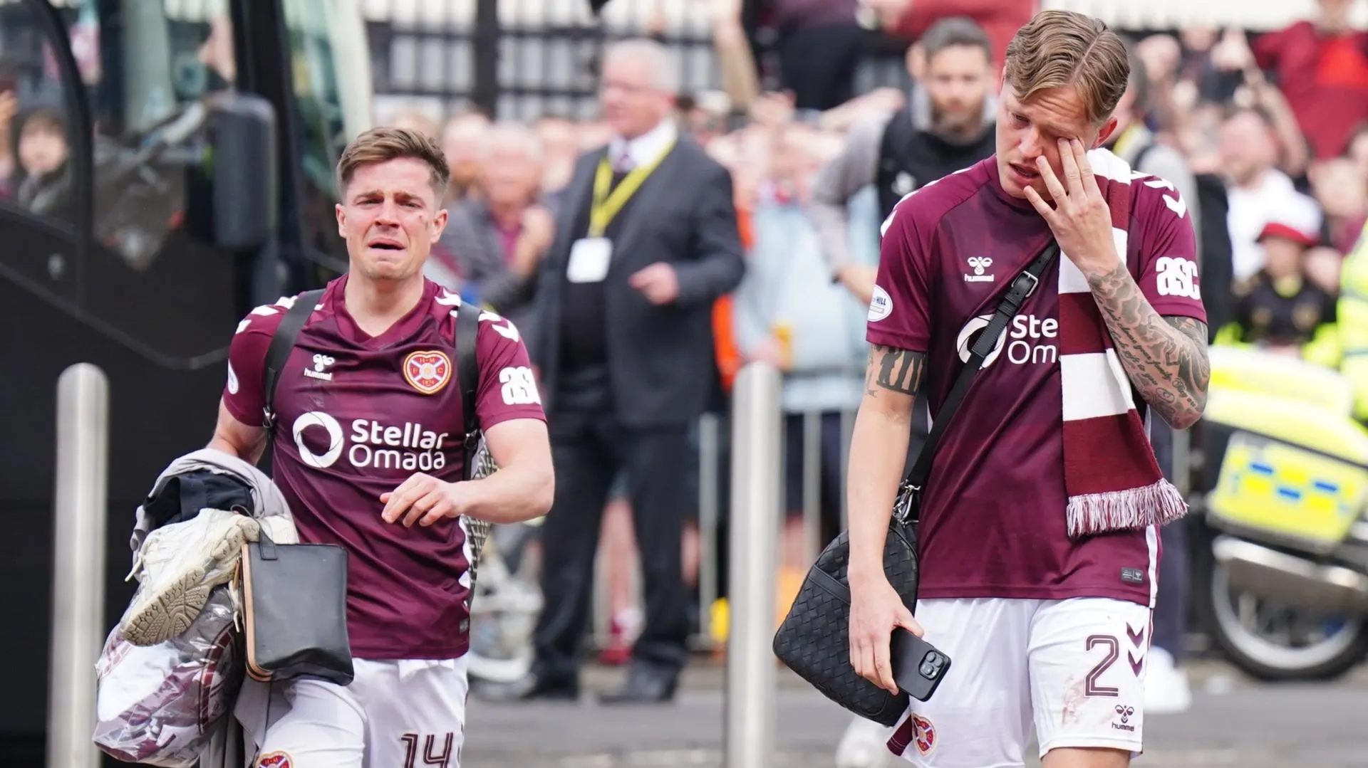 'Menacing and threatening atmosphere' forced Hearts exit