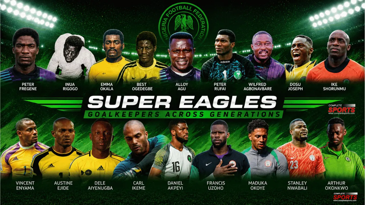 EXCLUSIVE: Super Eagles Goalkeepers Through The Ages — From Okala’s Dominance To Nwabali’s Modern Pressure
