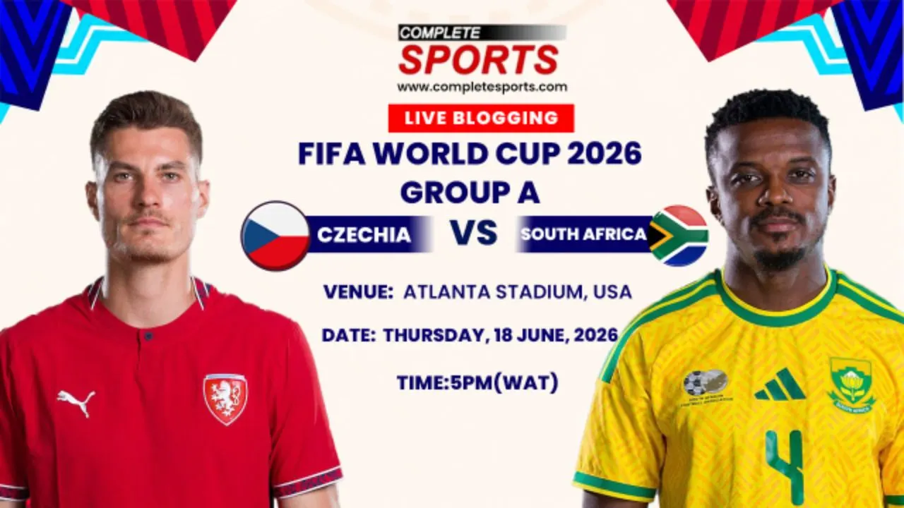 Czechia Vs South Africa Live Blogging - FIFA World Cup 2026 (Matchday 2; Group A)