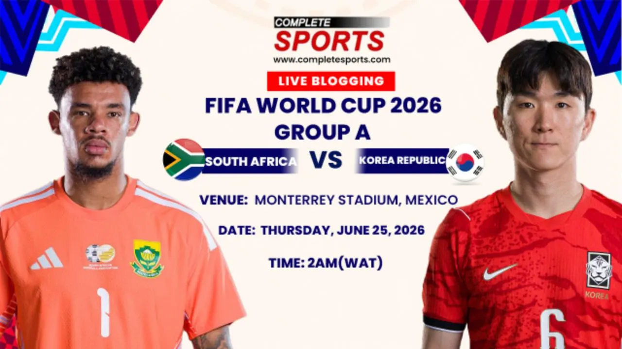 South Africa Vs South Korea Live Blogging - FIFA World Cup 2026 (Matchday 3; Group A)